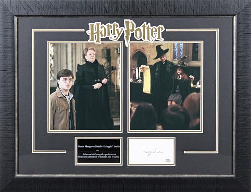 Maggie Smith Harry Potter Authentic Signed & Framed 3x5 Index Card PSA #AN86981