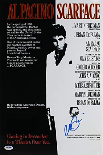 Al Pacino Scarface Authentic Signed 12x18 Photo Auto Graded 10! PSA Itp #6A31144