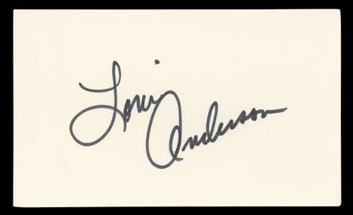 Loni Anderson WKRP in Cincinnati Authentic Signed 3x5 Index Card BAS #BN06362