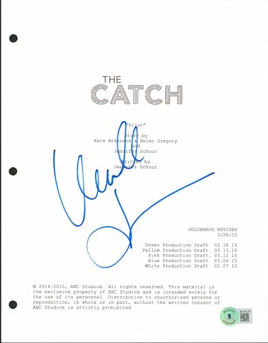 Mireille Enos Authentic Signed 8.5x11 The Catch Script Cover BAS #BF24118