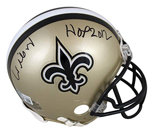 Saints Willie Roaf "HOF 12" Authentic Signed Rep Mini Helmet BAS Witnessed