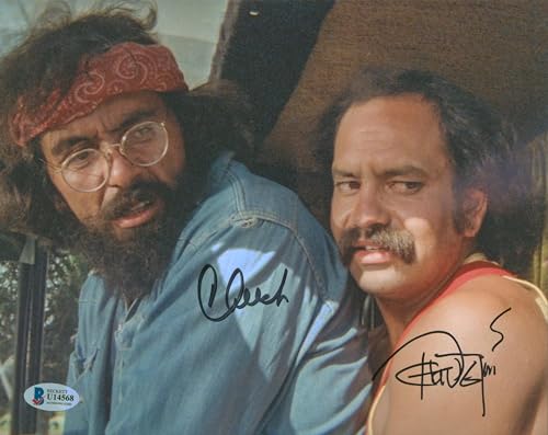 Cheech Marin & Tommy Chong Up in Smoke Authentic Signed 8x10 Photo BAS #U14568