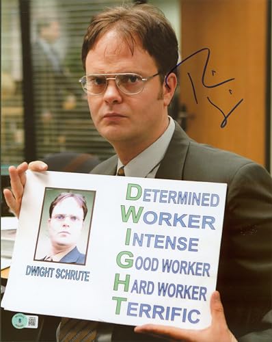 Rainn WIlson The Office Authentic Signed 11x14 DWIGHT Photo BAS Witnessed