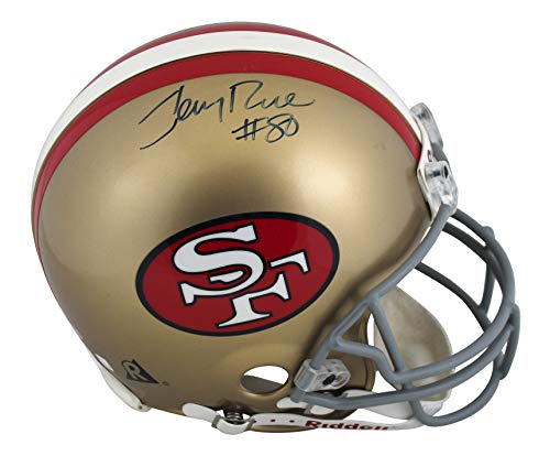 49ers Jerry Rice Authentic Signed Authentic Full Size Proline Helmet BAS #X71264