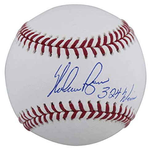 Rangers Nolan Ryan 324 Wins Authentic Signed Robert Manfred Oml Baseball BAS