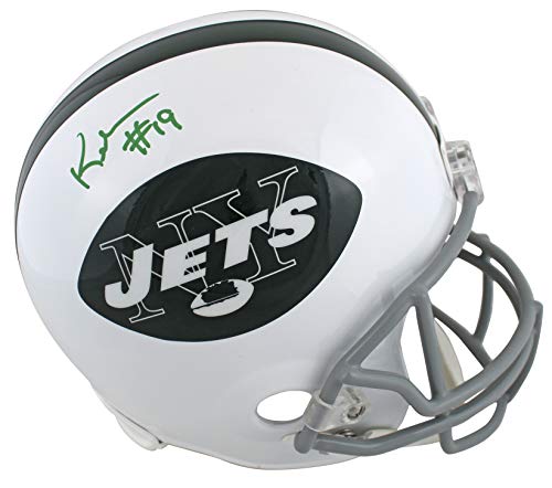 Jets Keyshawn Johnson Signed Vintage 65-77 Throwback Full Size Rep Helmet JSA
