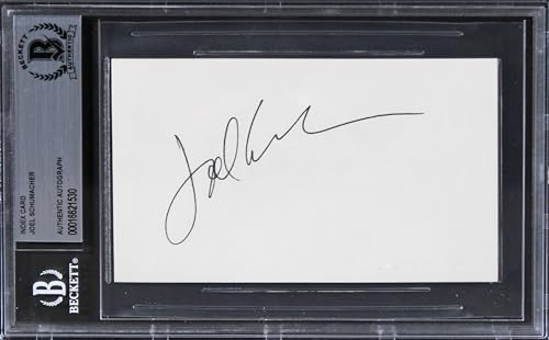 Joel Schumacher The Client Authentic Signed 3x5 Index Card BAS Slabbed 1