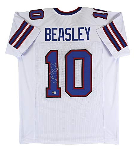 Cole Beasley Authentic Signed White Pro Style Jersey Autographed BAS Witnessed