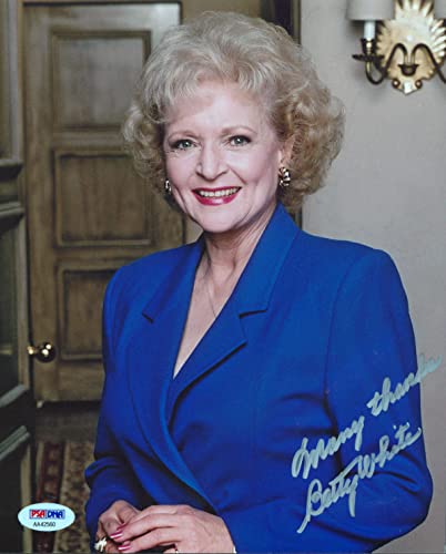 Betty White The Golden Girls "Many Thanks" Signed 8x10 Photo PSA/DNA #AA42560