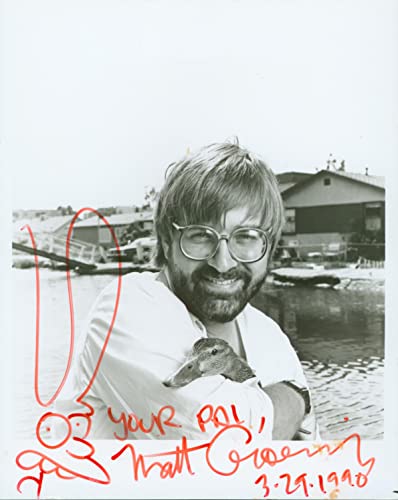 Matt Groening The Simpsons "Your Pal, 3.29.1990" Signed 8x10 Photo BAS #AB14361