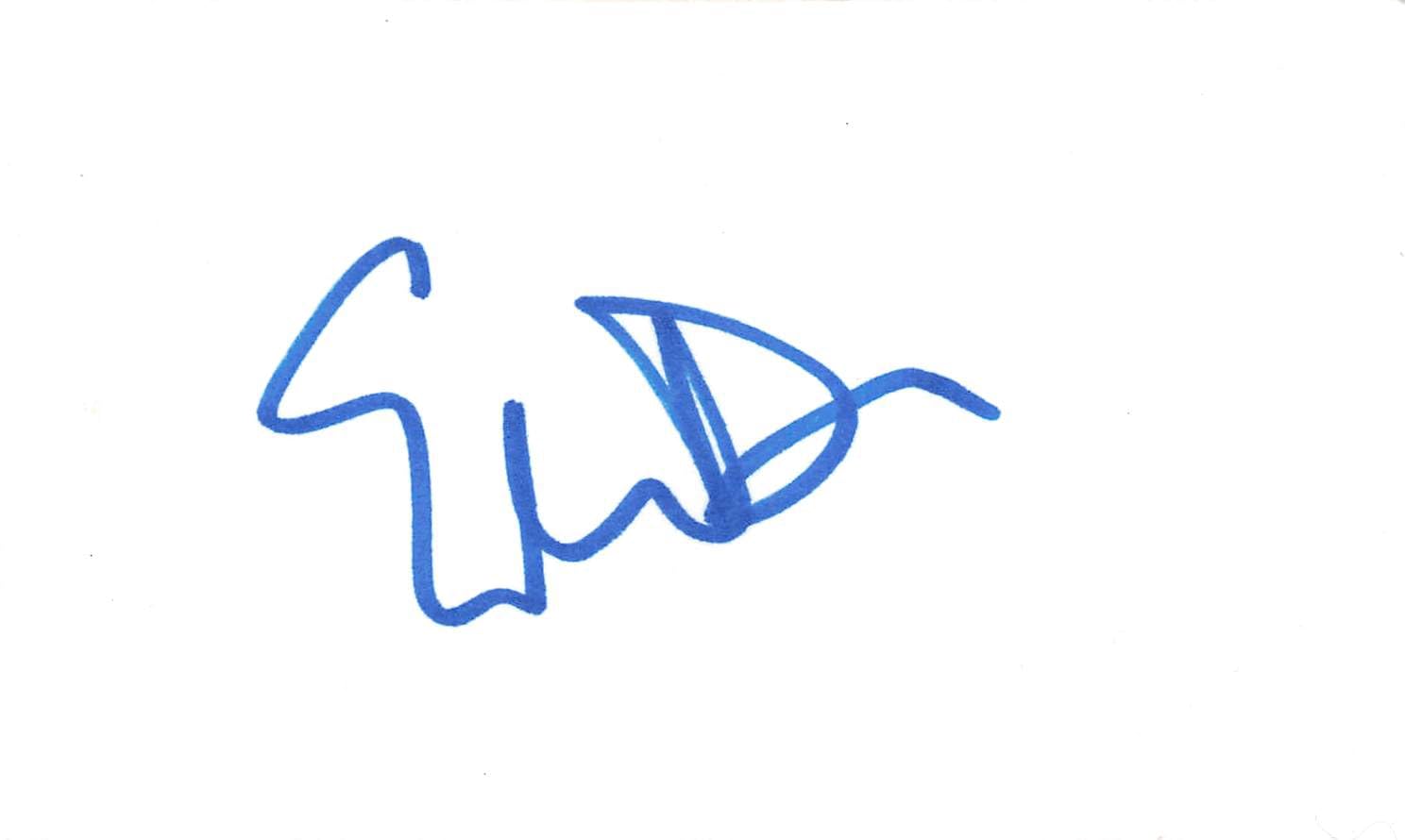 Ellen DeGeneres Authentic Signed 3x5 Index Card Autographed BAS #BL96297