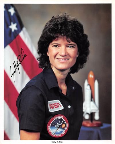 Sally Ride Space Shuttle Challenger Signed 8x10 Original NASA Photo BAS #AC26894