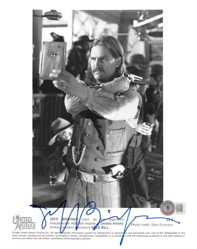 Jeff Bridges Wild Bill Authentic Signed 8x10 Photo Autographed BAS #BL44643