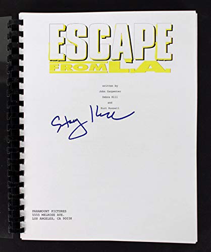 Stacy Keach Authentic Signed Escape From L.A Movie Script BAS #F84480