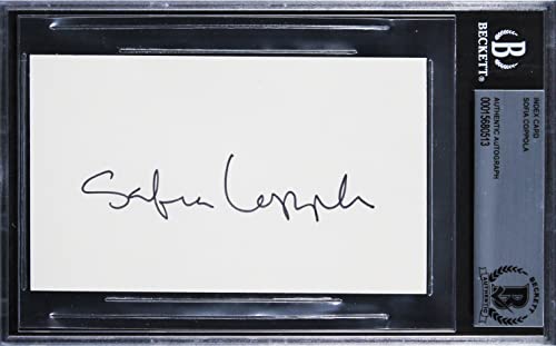 Sofia Coppola Lost in Translation Authentic Signed 3x5 Index Card BAS Slabbed