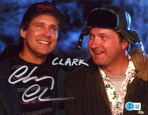 Chevy Chase Christmas Vacation "Clark" Authentic Signed 8x10 Photo BAS #1W377498