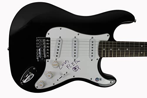 Flea Red Hot Chili Peppers "Love" Signed Black Electric Guitar BAS #BC01115