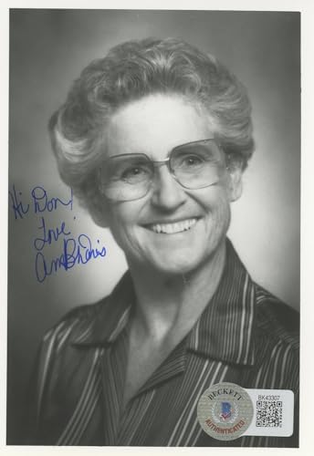Ann B. Davis The Brady Bunch "Hi Don! Love" Signed 3.5x5 Photo BAS #BK43307