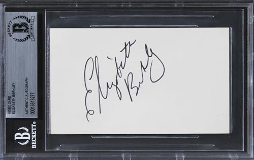 Elizabeth Berkley Saved By The Bell Signed 3x5 Index Card BAS Slabbed 2