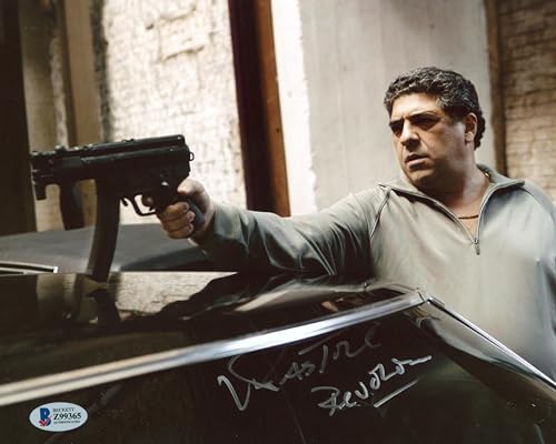 Vincent Pastore The Sopranos "Revolver" Authentic Signed 8x10 Photo BAS #Z99365
