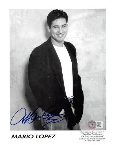 Mario Lopez Breaking the Surface Authentic Signed 8x10 Photo BAS #BK03877