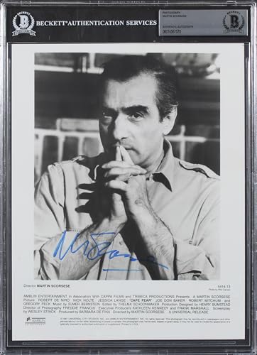 Martin Scorsese Cape Fear Authentic Signed 8x10 Photo Autographed BAS Slabbed