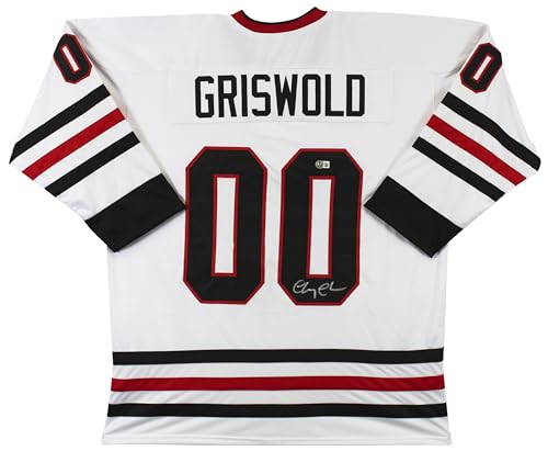 Chevy Chase Christmas Vacation Signed White Santa Clark Jersey BAS Witnessed 2