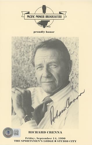Richard Crenna First Blood Authentic Signed 5.5x8.5 Program BAS #BK43300