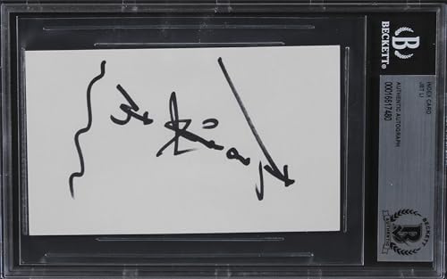 Jet Li Romeo Must Die Authentic Signed 3x5 Index Card Autographed BAS Slabbed