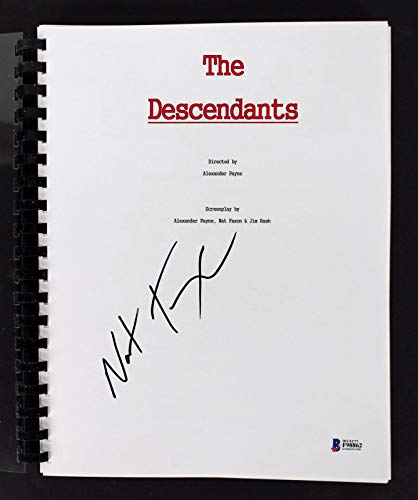 Nat Faxon Authentic Signed The Descendants Movie Script Autographed BAS #F98862