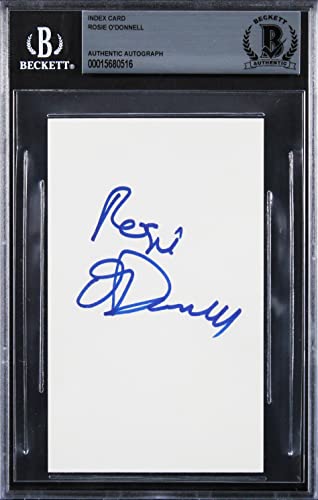 Rosie O'Donnell A League Of Their Own Authentic Signed 3x5 Index Card BAS Slab 1