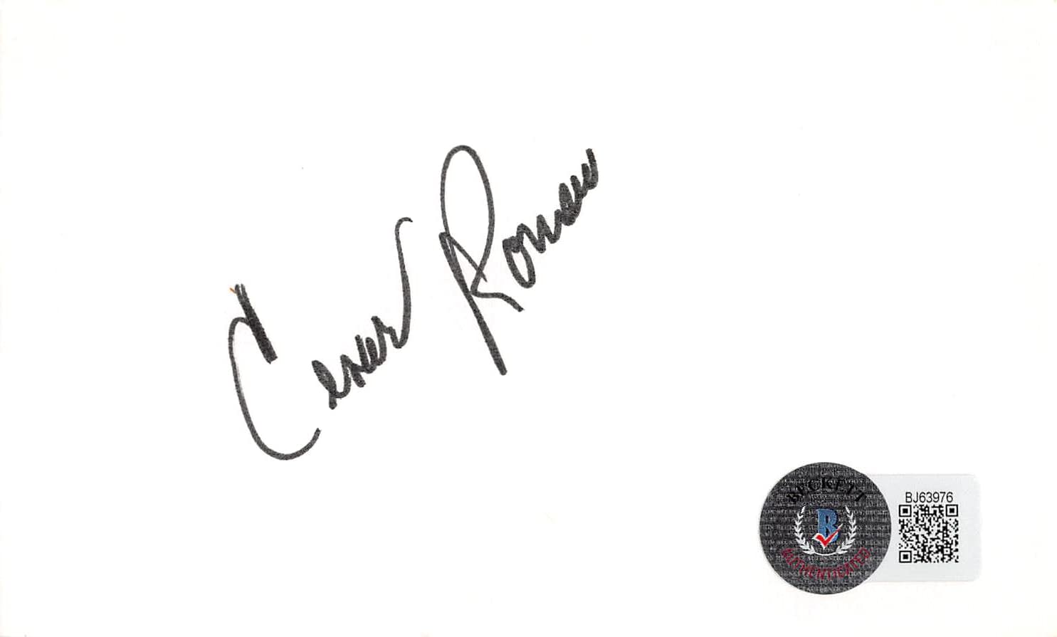 Cesar Romero Batman Authentic Signed 3x5 Index Card Autographed BAS #BJ63976
