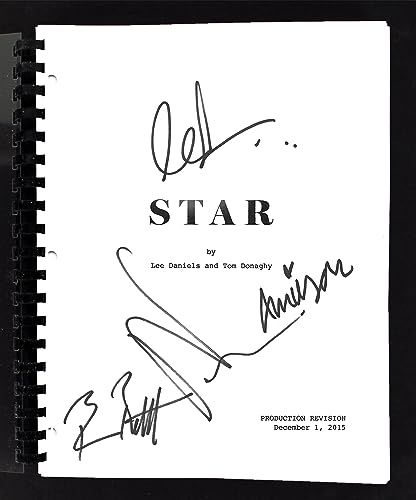 Star Cast (4) Daniels, Bratt, Campbell, & Scott Signed Movie Script BAS #AC33454