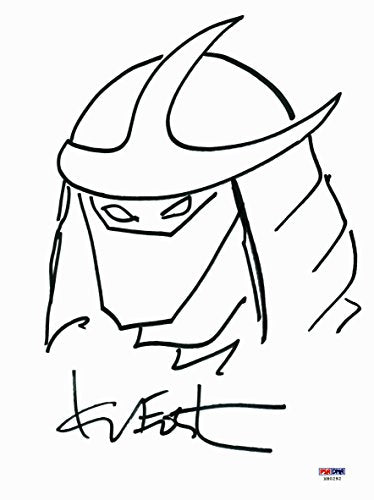Kevin Eastman Authentic Signed 9x12 Ninja Turtles Sketch PSA/DNA #X80292