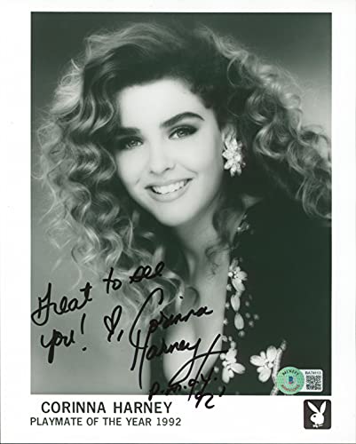 Corinna Harney Playboy "PMOY 92" Authentic Signed 8x10 Sexy Photo BAS #BA74113