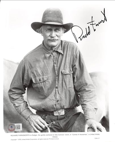 Richard Farnsworth Comes a Horseman Authentic Signed 8x10 Photo BAS #BL44702