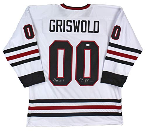 Chevy Chase Christmas Vacation "Squirrel!" Signed Jersey BAS Witnessed #WA36236