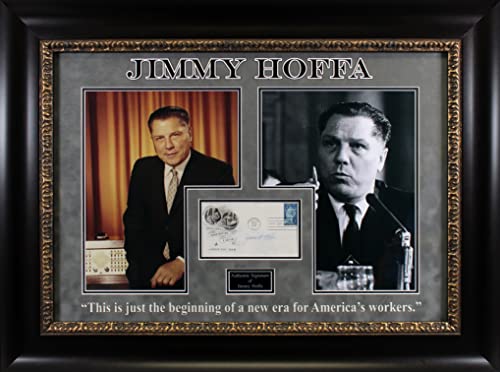 Jimmy Hoffa Authentic Signed & Framed 1956 Labor Day First Day Cover BAS