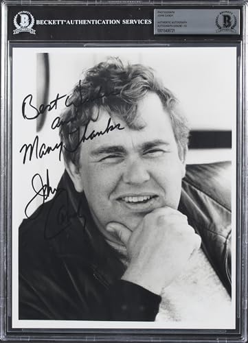 John Candy "Best Wishes & Many Thanks" Signed 8x10 Photo Auto 10! BAS Slabbed