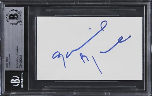 Gabriel Byrne The Usual Suspects Authentic Signed 3x5 Index Card BAS Slabbed 1