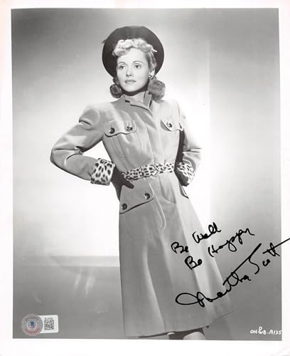Martha Scott Cheers for Miss Bishop "Be Well" Signed 8x10 Photo BAS #BL44762