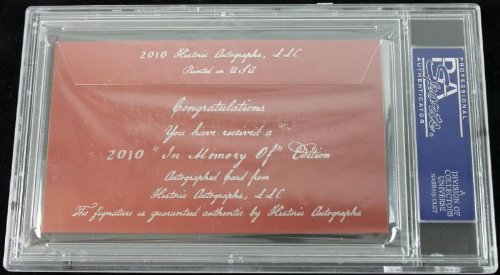 Angels Donnie Moore Signed Authentic Cut, 'In Memory Of' Edition PSA/DNA Slabbed