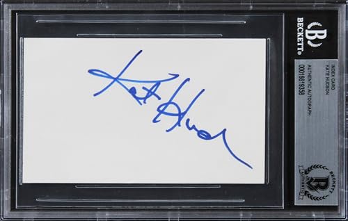 Kate Hudson How to Lose a Guy in 10 Days Signed 3x5 Index Card BAS Slabbed 2