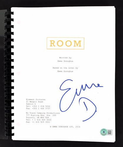 Emma Donoghue Room Authentic Signed Movie Script Autographed BAS #BK02199