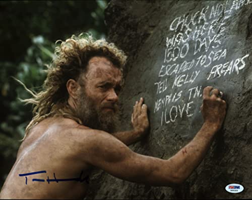 Tom Hanks Cast Away Authentic Signed 11x14 Photo Autographed PSA/DNA #X44322