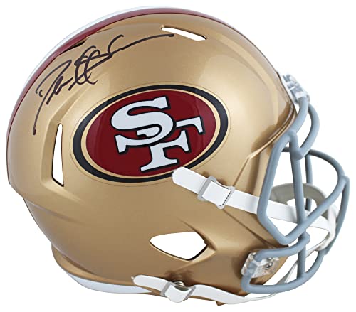 49ers Deion Sanders Authentic Signed Full Size Speed Rep Helmet BAS Witnessed