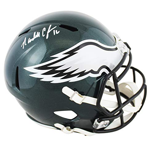 Eagles Randall Cunningham Signed Full Size Speed Rep Helmet BAS Witnessed