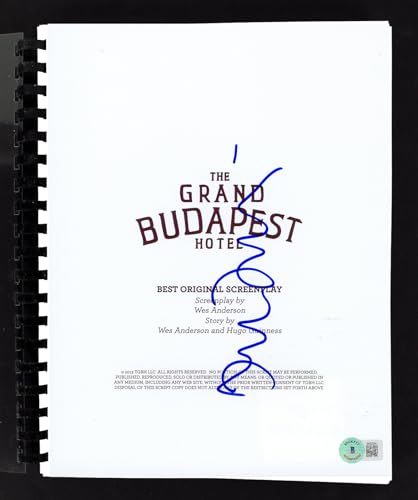 Tilda Swinton The Grand Budapest Hotel Signed Movie Script BAS #BK02234