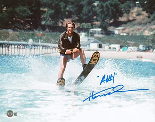 Henry Winkler Happy Days "AAAY" Authentic Signed 11x14 Photo BAS #BD13068