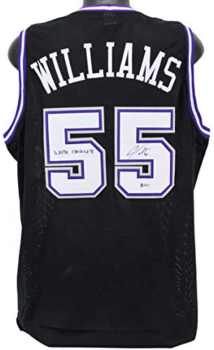 Jason Williams "White Chocolate" Authentic Signed Black Pro Style Jersey BAS
